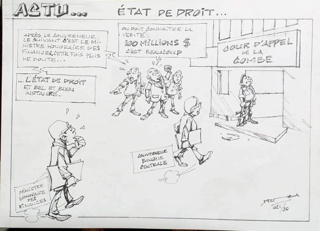 "L'actu économico-politico-judiciaire" vu par Djeis Djemba 1