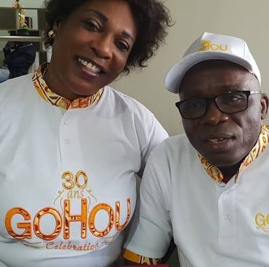 Le comique ivoirien Michel Gohou et famille 2