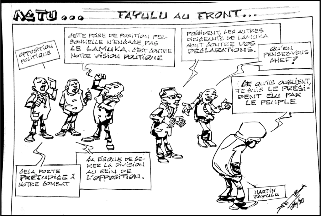 "L'actu économico-politico-judiciaire" vu par Djeis Djemba 1