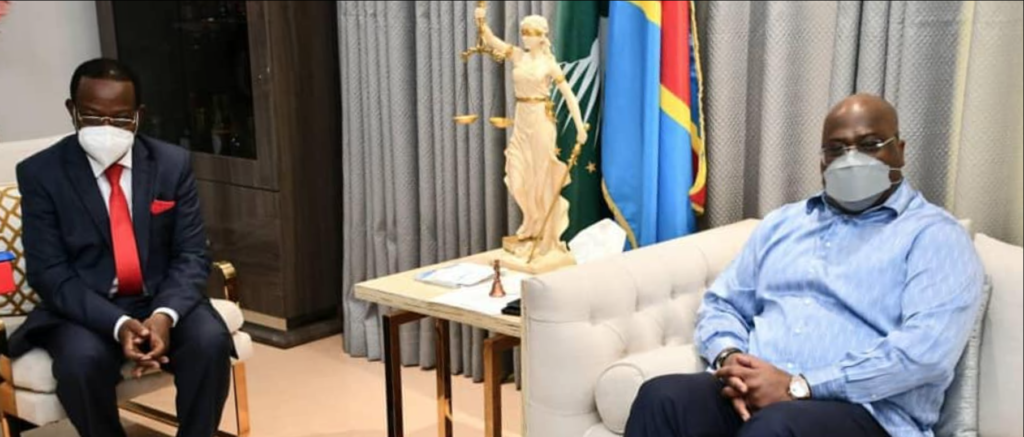 BAHATI, MBOSO, BUSA, PALUKU, PANDA ET BIALOSUKA EN AUDIENCE À LA CITÉ DE L’UA 1