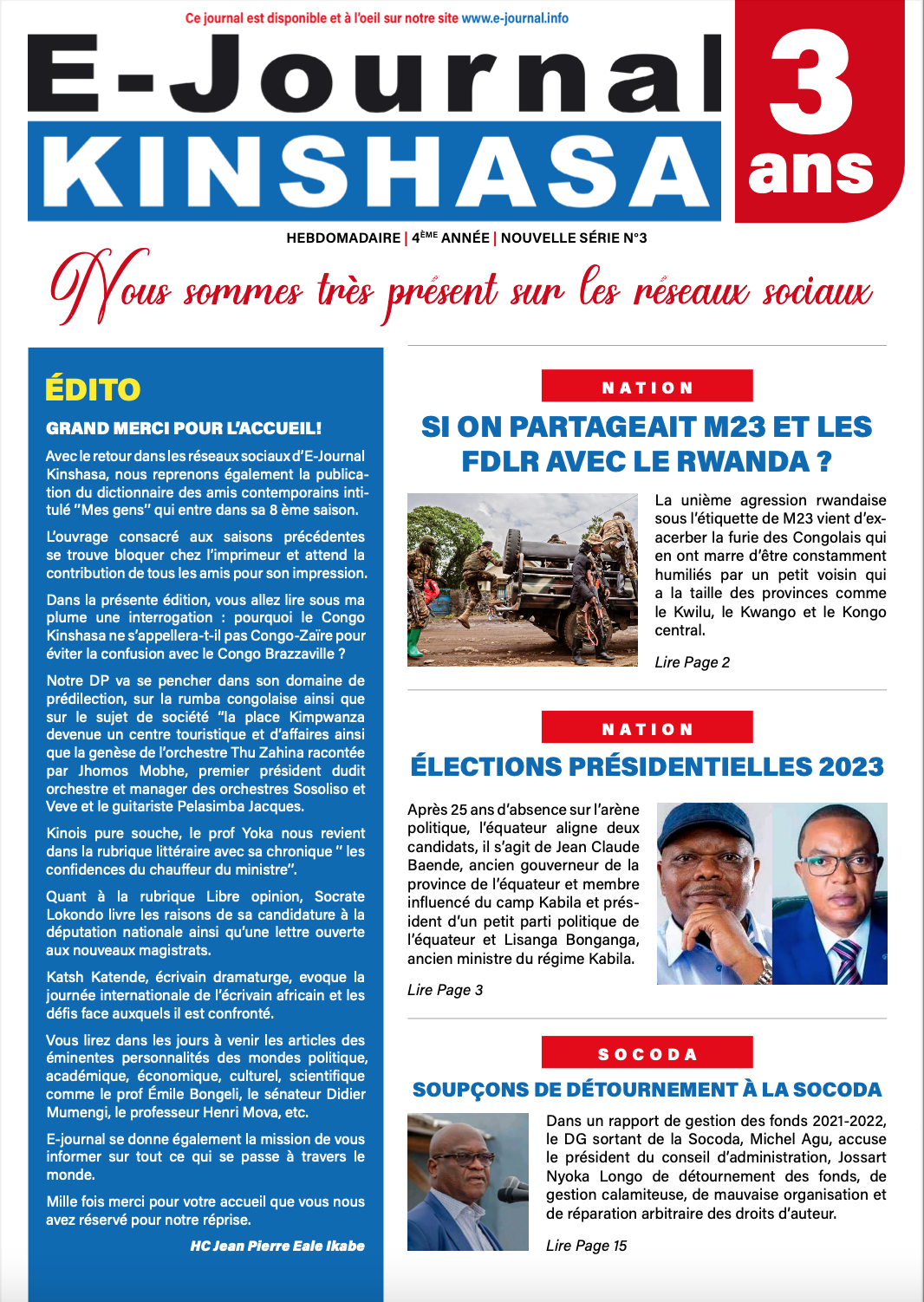 E-JOURNAL 2022/03 - E-Journal Kinshasa