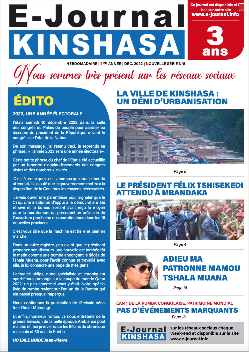 E-Journal 2022/008 - E-Journal Kinshasa