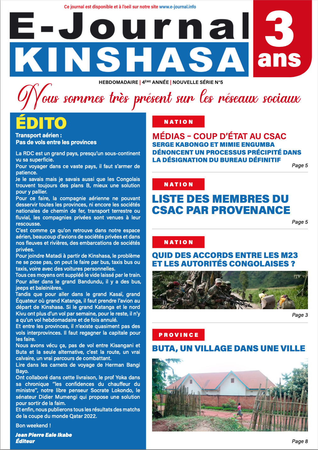 E-Journal 2022-005 - E-Journal Kinshasa