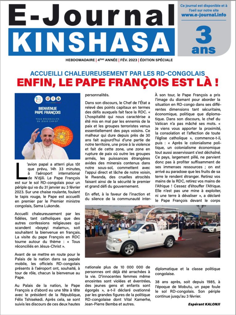 E-Journal / Spécial Voyage Papal 1