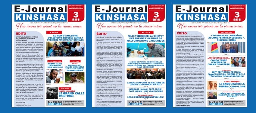 E-journal Kinshasa: Voici notre 200 ème  édition !      2