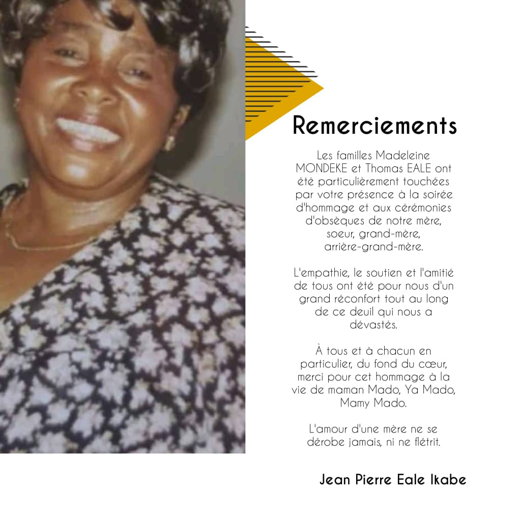Maman Mado MANDEKE qui a été conduit à sa dernière demeure vendredi. 1