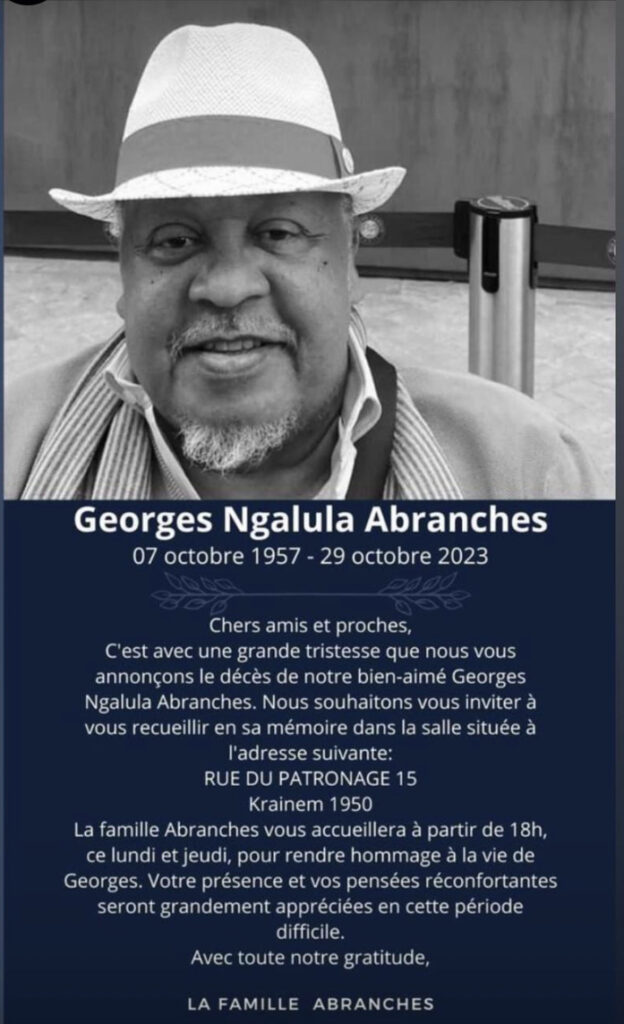 LE CERCLE DE PAPA WEMBA DE NOUVEAU ENDEUILLÉ 2