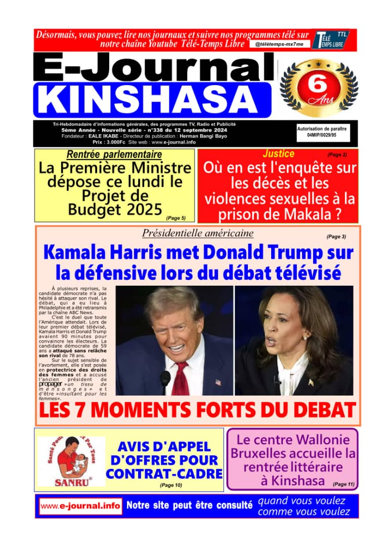 338 E-Journal Kinshasa - Actualités, informations générales, divertissement et détente 102