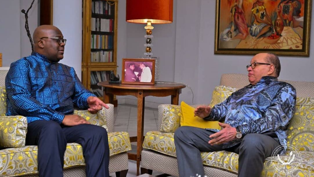 Défi de la cohésion nationale : Félix Tshisekedi chez le patriarche Léon Kengo wa Dondo 1