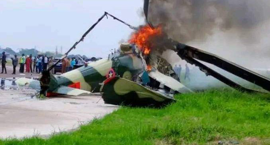 Trois morts suite à un crash d'hélicoptère à l'aéroport de Ndolo 1