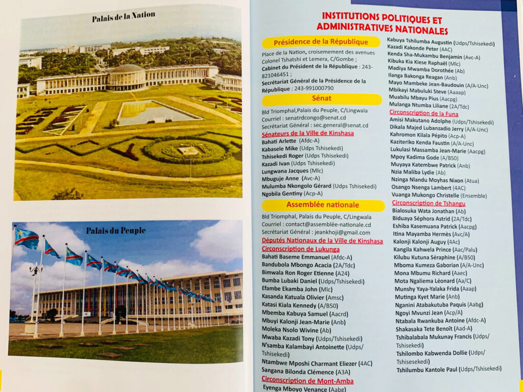 Plus question de se perdre : la ville de Kinshasa dotée d’un annuaire des adresses utiles 3