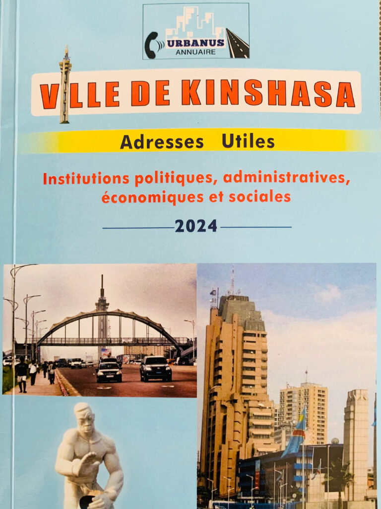 Plus question de se perdre : la ville de Kinshasa dotée d’un annuaire des adresses utiles 1