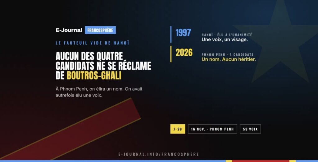 Élection OIF 2026 : aucun des quatre candidats ne se réclame de Boutros-Ghali — et c'est tout le problème 1